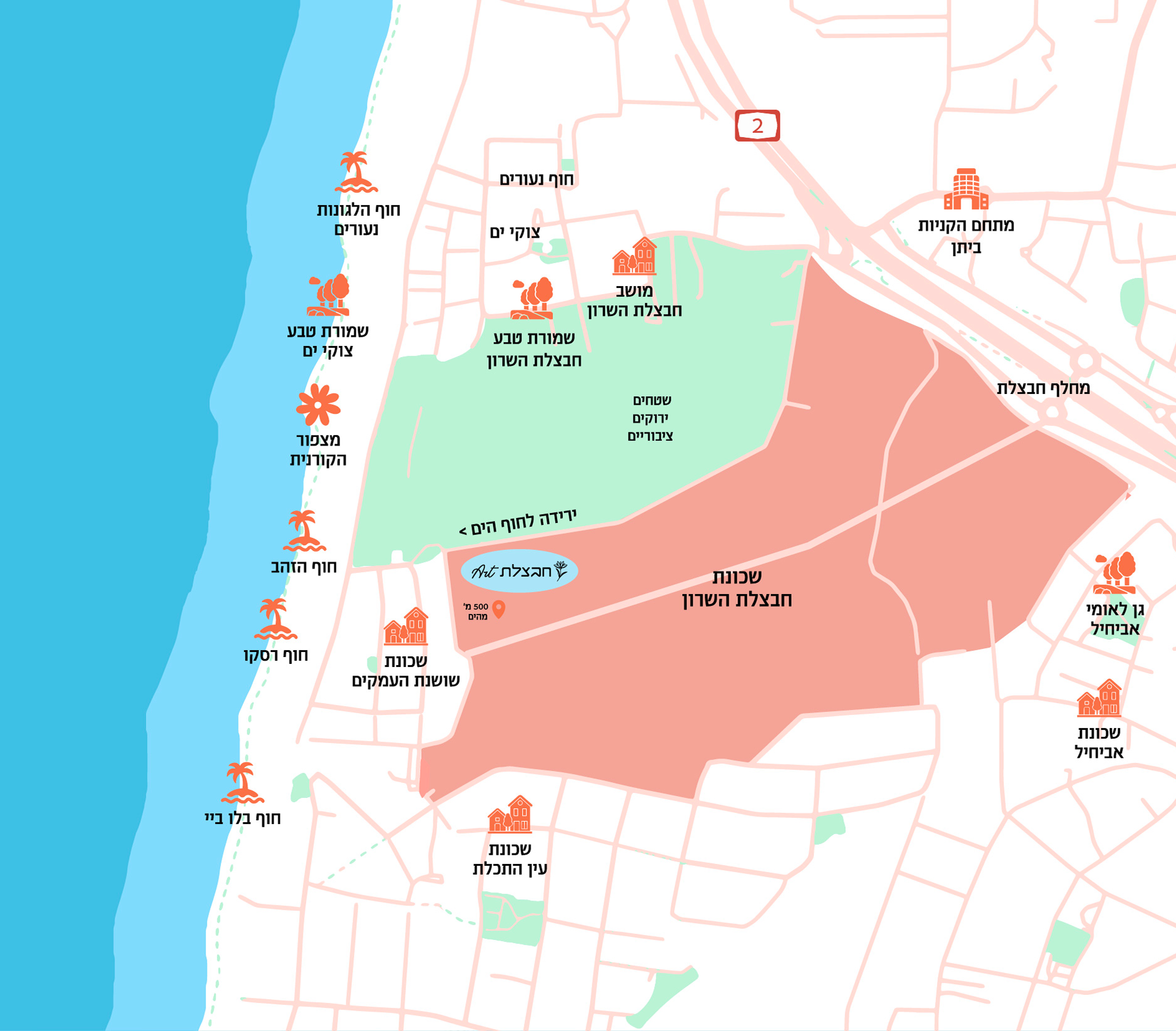 מפת מיקום הפרויקט
